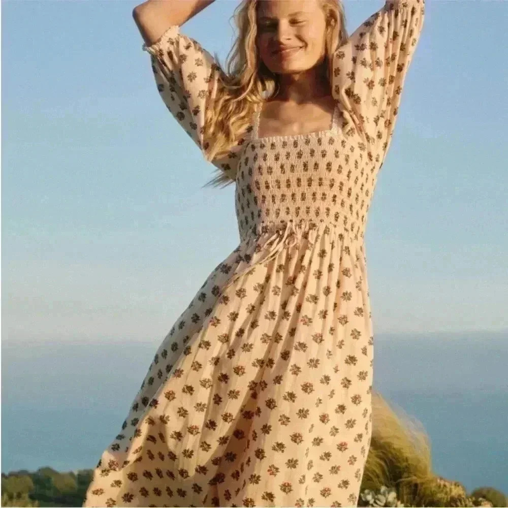 Christy Dawn Katrina Dress Sz S in Blooming Cream | Sold out!